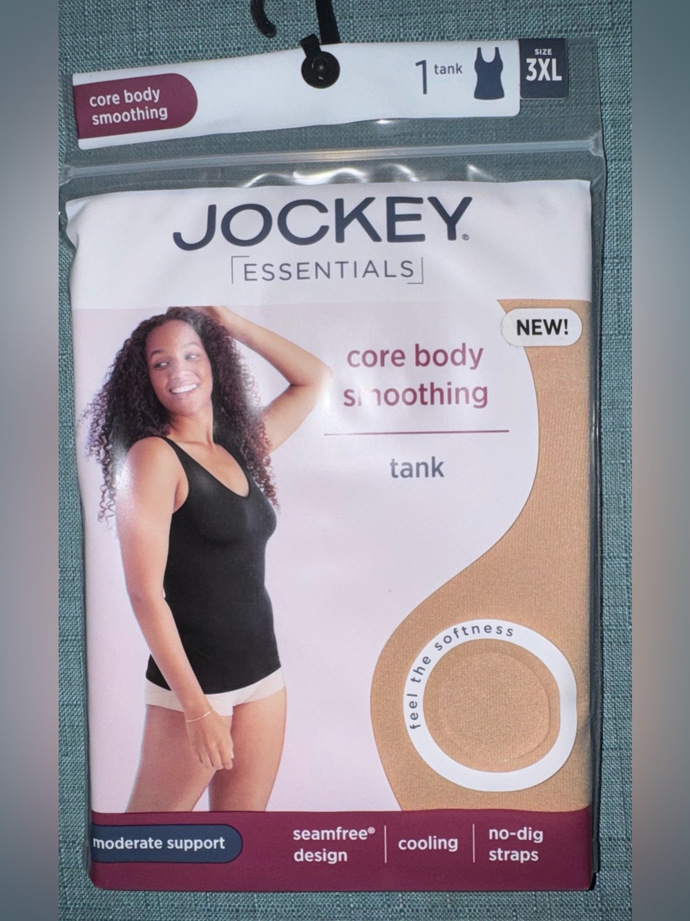 Jockey Essentials Women's Core Body Smoothing Tank, sz 3XL